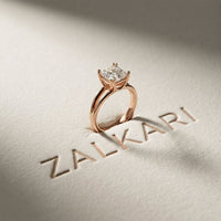 The Kensington 2 CT Princess Lab Grown Diamond Split Shank Ring Rose Gold