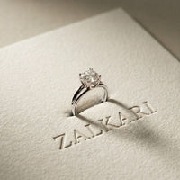 2 CT Cushion Cut Lab Grown Diamond The Vivienne Dual Prong Ring White