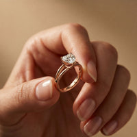 The Sienna 2 CT Heart Cut Lab Grown Diamond Dual Prong Ring Rose Gold