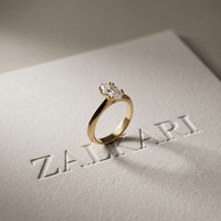 The Verona 2 CT Marquise Cut Lab Grown Diamond Ring Gold