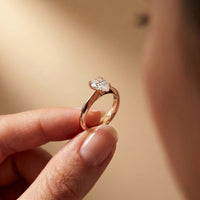 The Isabelle 1.50 CT Pear Cut Lab Grown Diamond Ring For Her Rose Gold