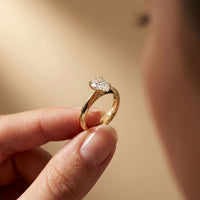 The Isabelle 1.50 CT Pear Cut Lab Grown Diamond Ring For Her Gold