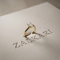 The Isabelle 1.50 CT Pear Cut Lab Grown Diamond Ring For Her Gold