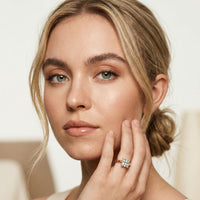 The Avalon 1.50 CT Princess Cut Lab Grown Diamond Ring For Gift Rose Gold