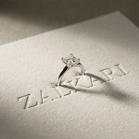The Avalon 1.50 CT Princess Cut Lab Grown Diamond Ring For Gift White