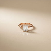 The Sterling 1.50 CT Radiant Cut Lab Grown Diamond Ring For Her Rose Gold