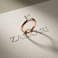 The Sterling 1.50 CT Radiant Cut Lab Grown Diamond Ring For Her Rose Gold