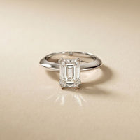 The Sterling 1.50 CT Radiant Cut Lab Grown Diamond Ring For Her White