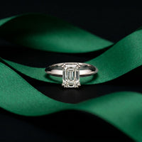 The Sterling 1.50 CT Radiant Cut Lab Grown Diamond Ring For Her White