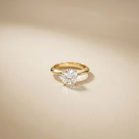 The Harrison 1.50 CT Round Cut Lab Grown Diamond Ring Gold