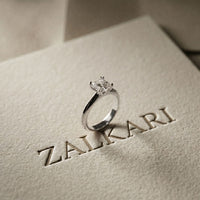 The Ashton 1.50 CT Asscher Cut Lab Grown Diamond Ring For Girls White
