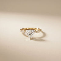 The Sorelle 1.50 CT Trillion Lab Grown Diamond Ring Gold