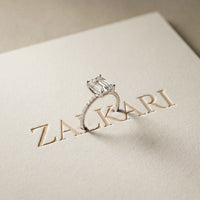 3 CT Emerald Cut The Marlowe Lab Grown Diamond Ring For Her White