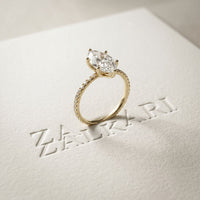 3 CT Marquise Cut Lab Grown Verona Diamond Ring Gold