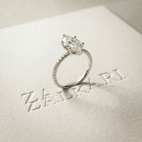 3 CT Marquise Cut Lab Grown Verona Diamond Ring White