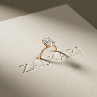 The Brixton 3 CT Oval Cut Lab Grown Diamond Ring For Girls Rose Gold