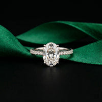 The Brixton 3 CT Oval Cut Lab Grown Diamond Ring For Girls White