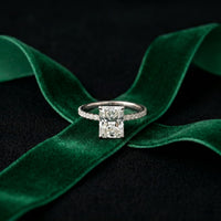 3 CT Radiant Cut Bellamy Lab Grown Diamond Engagement Ring White