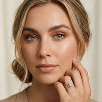 2.20CTW Round Lab Grown Diamond Bloom Ring For Her Rose Gold