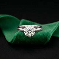 2.20CTW Round Lab Grown Diamond Bloom Ring For Her White