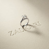 2.20CTW Round Lab Grown Diamond Bloom Ring For Her White