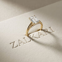 2.20CTW Emerald Cut Lab Grown Diamond Heirloom Ring Gold