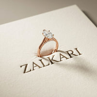 2.20 CT Marquise Cut Lab Grown Diamond Royale Ring Rose Gold