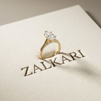 2.20 CT Marquise Cut Lab Grown Diamond Royale Ring Gold