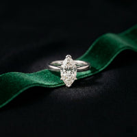 2.20 CT Marquise Cut Lab Grown Diamond Royale Ring White
