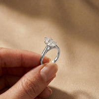 2.20 CT Marquise Cut Lab Grown Diamond Royale Ring White