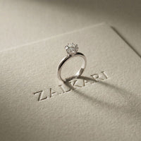 1CT Round Cut Lab Grown Diamond Solitaire Pure Elan Ring White
