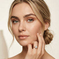 1 CT Round Lab Grown Diamond Tulip Solitaire Anniversary Ring For Her Rose Gold