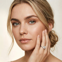 1 CT Round Lab Grown Diamond Classic Crown Ring White
