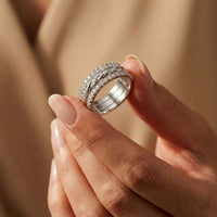 Everlasting Promise 1.40CTW Lab Grown Diamond Wedding Band Set