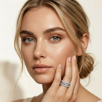 Everlasting Promise 1.40CTW Lab Grown Diamond Wedding Band Set
