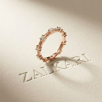 Cherished Forever Lab Grown Diamond Wedding Band For Her 0.70CT Rose Gold