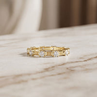 Cherished Forever Lab Grown Diamond Wedding Band For Her 0.70CT Gold
