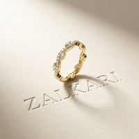 0.70CT Bound By Love Lab Grown Diamond Wedding Band Gold
