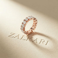 4.20CT Eternal Vows Mixed-Cut Lab Grown Diamond Wedding Band Rose Gold