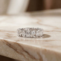 4.20CT Eternal Vows Mixed-Cut Lab Grown Diamond Wedding Band White