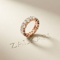 5CT Everlasting Harmony Lab Grown Diamond Wedding Band Rose Gold
