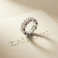 7.50CT Radiant Promise Lab Grown Diamond Wedding Band White