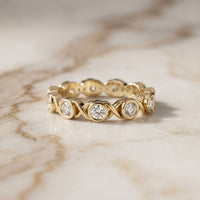 0.70CT Endless Embrace Lab Grown Diamond Wedding Band Gold