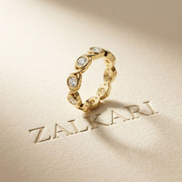 0.70CT Endless Embrace Lab Grown Diamond Wedding Band Gold