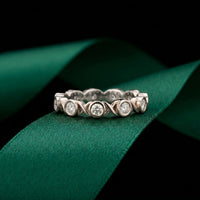0.70CT Endless Embrace Lab Grown Diamond Wedding Band White