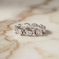 0.70CT Endless Embrace Lab Grown Diamond Wedding Band White