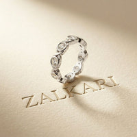 0.70CT Endless Embrace Lab Grown Diamond Wedding Band White