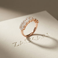 1.20CT Timeless Devotion Lab Grown Diamond Wedding Band Rose Gold
