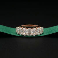 1.20CT Timeless Devotion Lab Grown Diamond Wedding Band Rose Gold