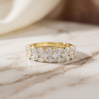1.20CT Timeless Devotion Lab Grown Diamond Wedding Band Gold